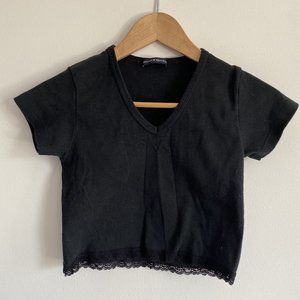 Brandy Melville black lace top